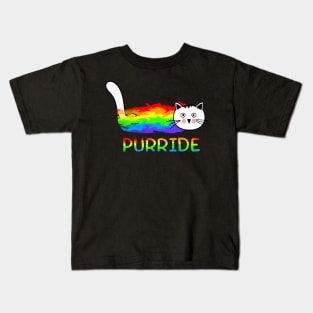 Purride LGBT Cat Kids T-Shirt